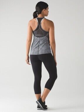 Lululemon Wild And Free TankFall Net White Black / Black